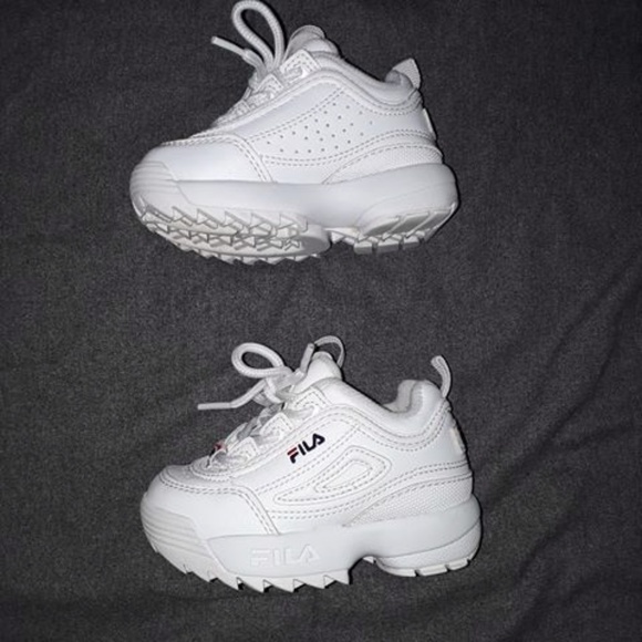 White Disruptor Fila toddler - Picture 3 of 6